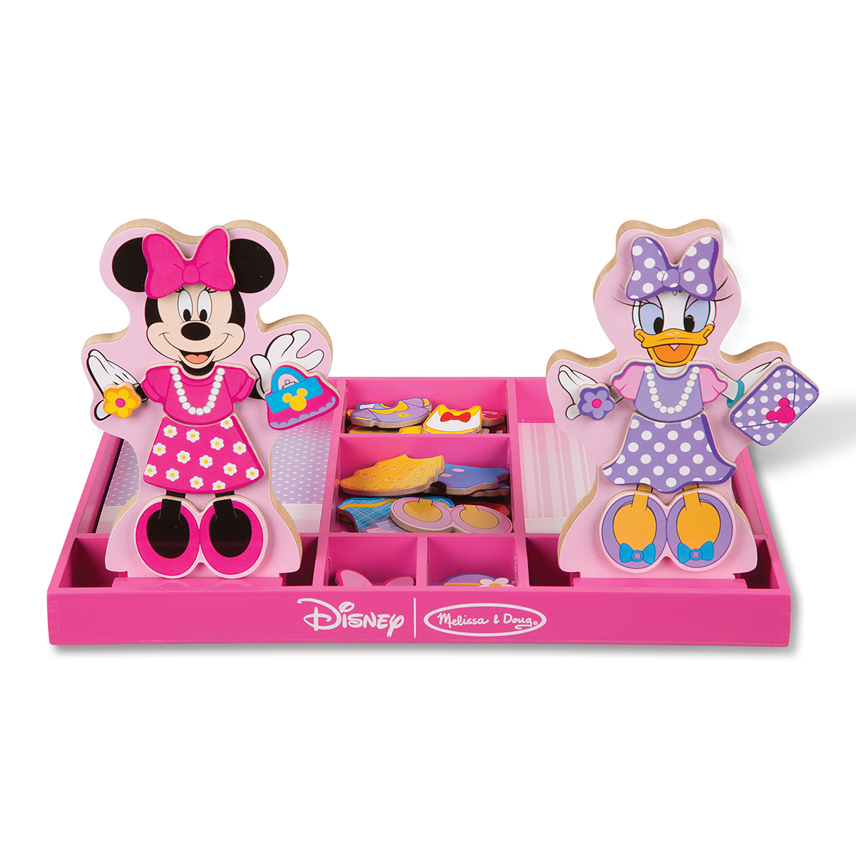 Melissa & Doug(R) Minnie And Daisy Wooden Magnetic Dress-Up Board