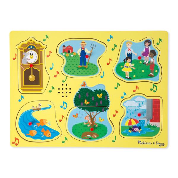 Melissa & Doug(R) 6pc. Nursery Rhymes 1 Sound Puzzle alternate view