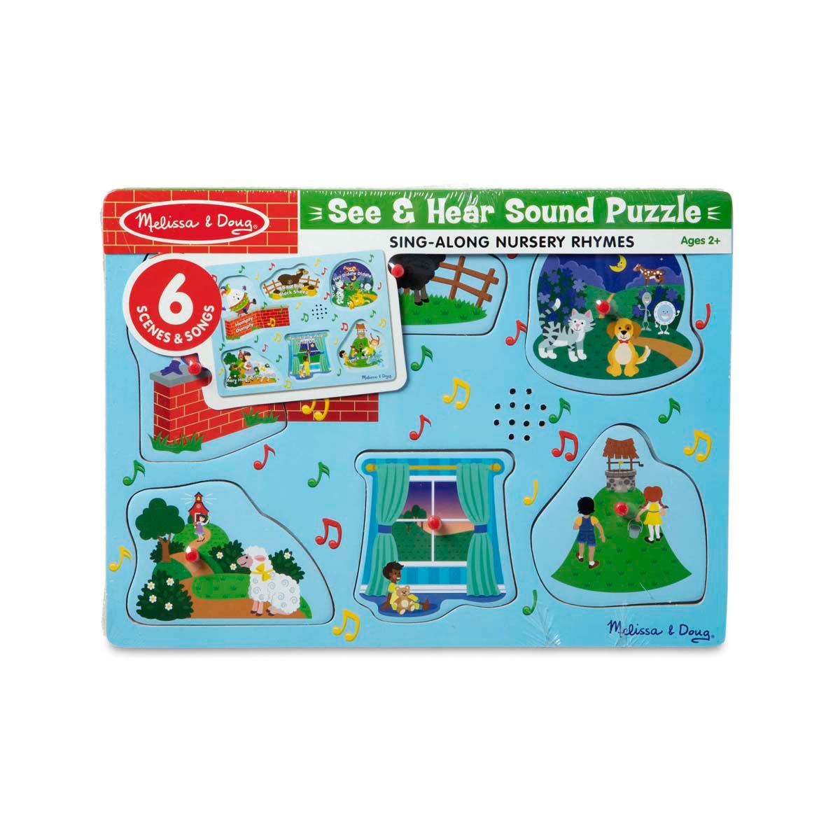 Melissa & Doug(R) 6pc. Nursery Rhymes 2 Sound Puzzle