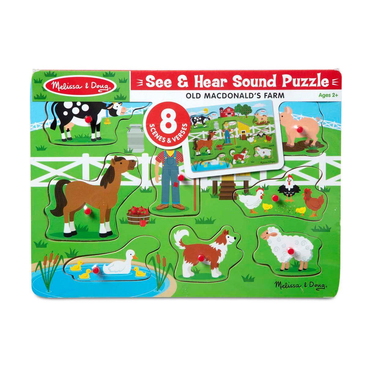 Melissa & Doug(R) 8pc. Old MacDonald's Farm Sound Puzzle