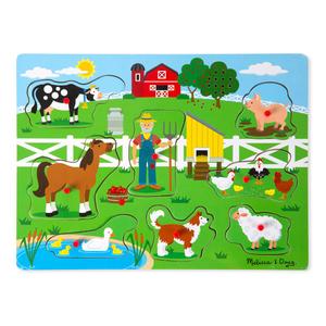 Melissa & Doug(R) 8pc. Old MacDonald's Farm Sound Puzzle alternate view