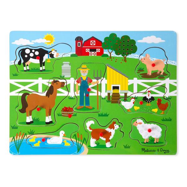 Melissa & Doug(R) 8pc. Old MacDonald's Farm Sound Puzzle alternate view