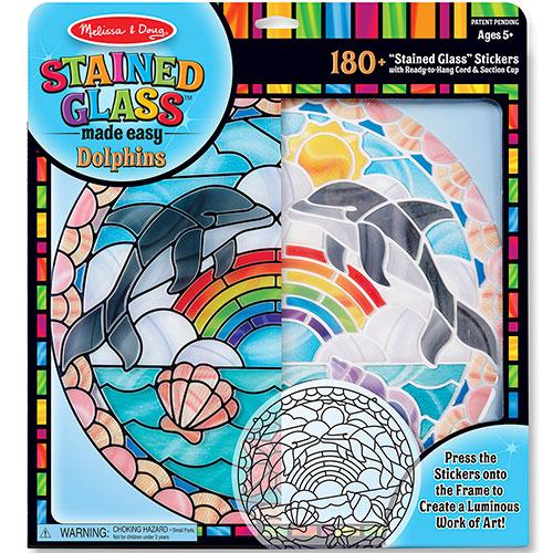 Melissa & Doug(R) Stained Glass - Dolphins alternate view