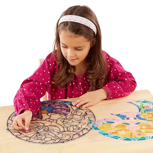 Melissa & Doug(R) Stained Glass - Mermaid alternate view