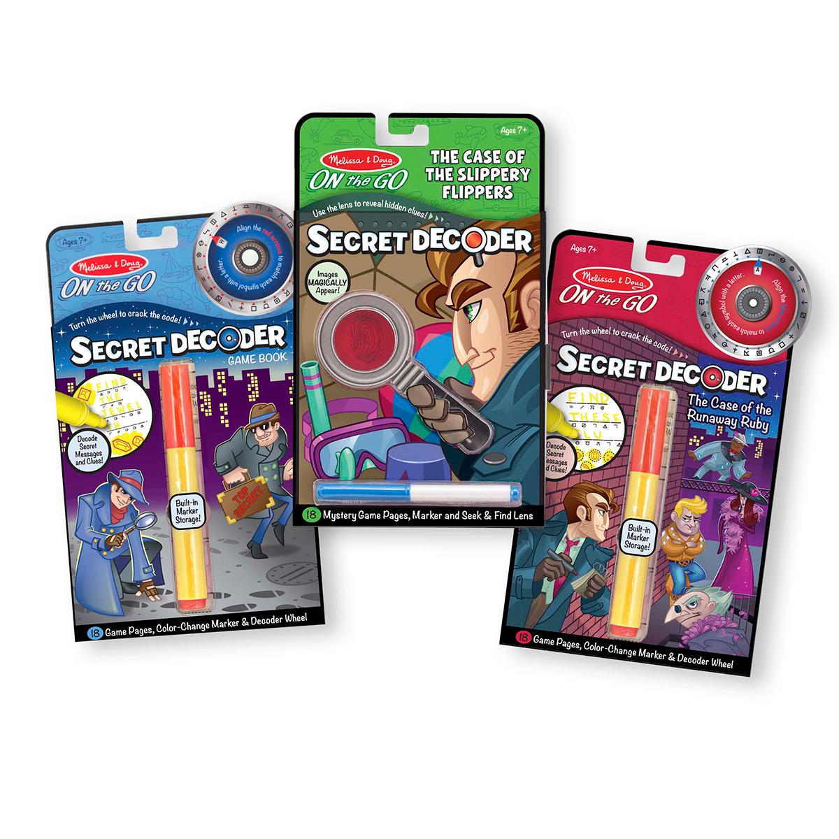 Melissa & Doug Secret Decoder Spy Bundle 3-pc. Activity Book, One Size, Multi