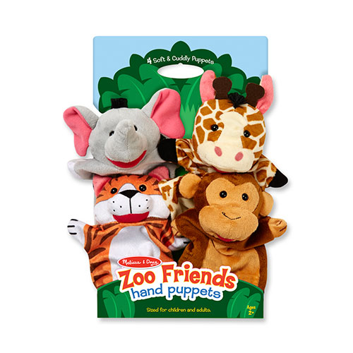 Melissa & Doug(R) Hand Puppet Bundle Farm & Zoo Friends