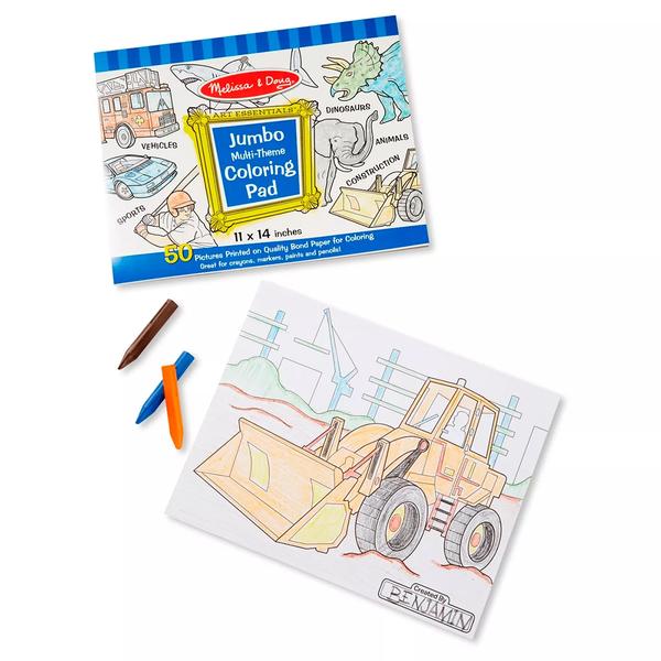 Melissa & Doug(R) Jumbo Coloring Pad Bundle alternate view