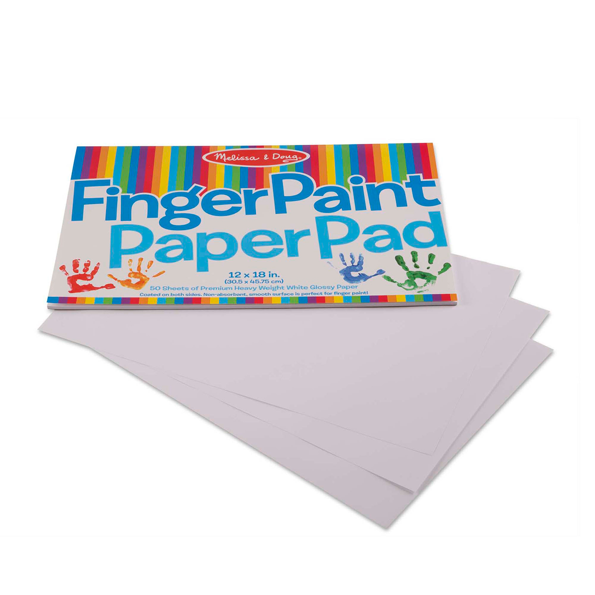 Melissa & Doug(R) Finger Paint Paper Pad 2 Pk. - 12x18