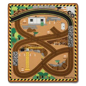 Melissa & Doug(R) Construction Site Rug & Vehicle Set