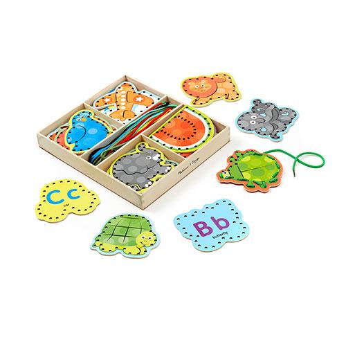 Melissa & Doug(R) Alphabet Lacing Cards