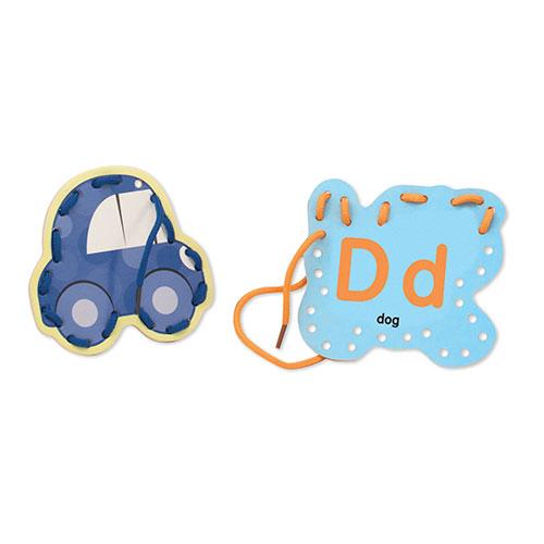 Melissa & Doug(R) Alphabet Lacing Cards alternate view