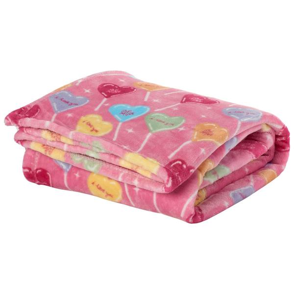 Ashley Cooper(tm) Valentine's Day Hearts Plush Throw alternate view