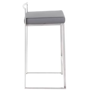 LumiSource Fuji Contemporary Stackable Counter Stools - Set of 2 alternate view