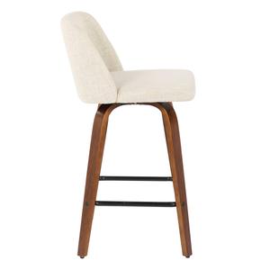 LumiSource Toriano Mid-Century Modern Counter Stools - Set of 2 alternate view