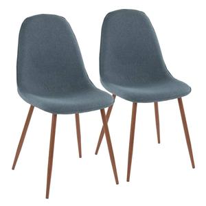 LumiSource Pebble Mid-Century Modern Accent Chairs - Set of 2