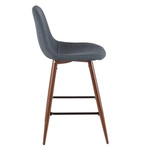 LumiSource Pebble Mid-Century Modern Counter Stools - Set of 2 alternate view