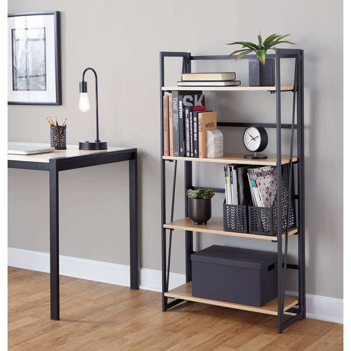 LumiSource Dakota Contemporary Bookcase