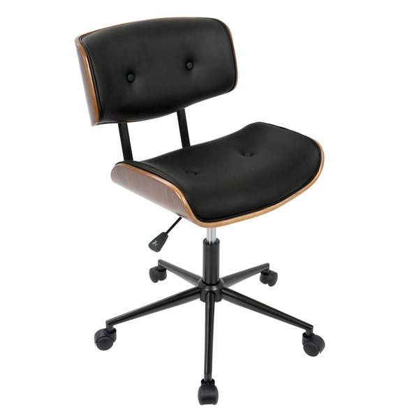 LumiSource Lombardi Mid-Century Modern Adjustable Office Chair