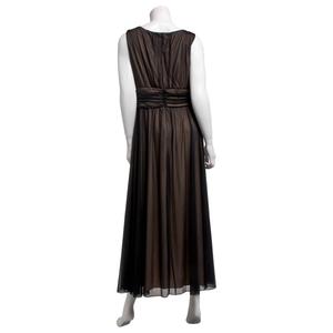 Petite Connected Apparel Surplice Neck Ruched Waist Evening Gown alternate view