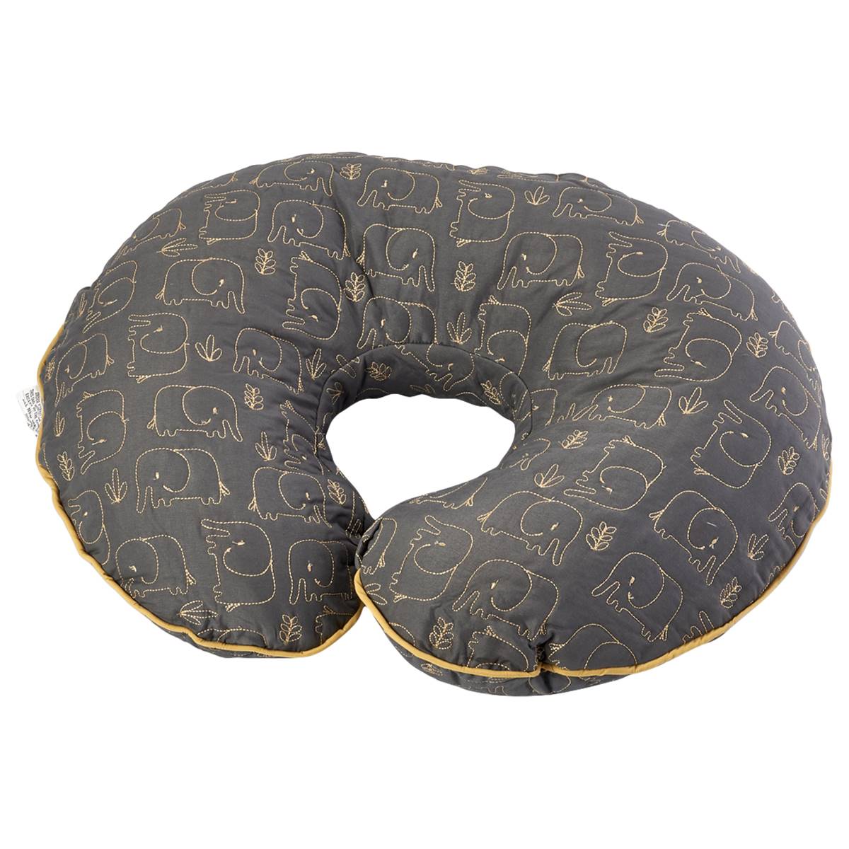 Boppy Charcoal Quilted Elephant Nursing Support Pillow