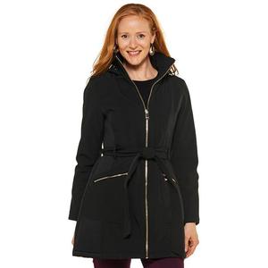 Womens Kensie Softshell Jacket with Belt