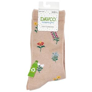 Womens Davco(R) Wild Florals Crew Socks