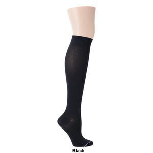 Womens Dr. Motion Basic Solid Microfiber Knee High Socks alternate view