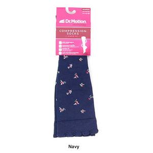 Womens Dr. Motion Compression Liberty Floral Knee High Socks alternate view