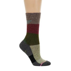 Womens Dr. Motion Speed Lines Crew Socks