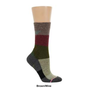 Womens Dr. Motion Speed Lines Crew Socks alternate view