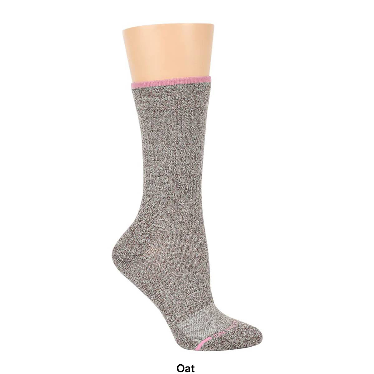 Womens Dr. Motion Plain Knit Crew Socks