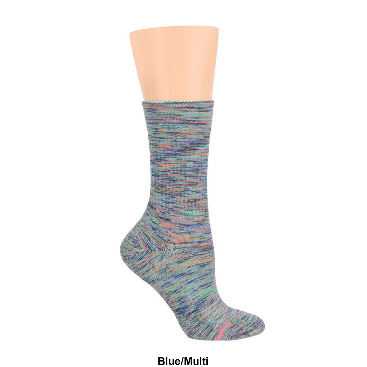 Womens Dr. Motion Space Dye Outdoor Crew Socks