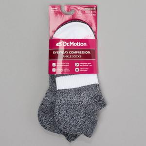 Womens Dr. Motion 2pk. Stripe Low Cut Compression Socks alternate view
