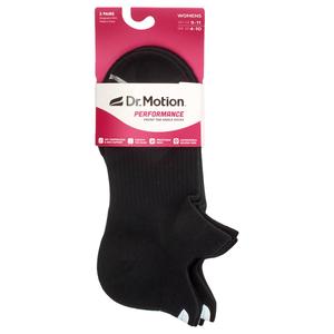 Womens Dr. Motion 2pk. Low Cut Compression Socks