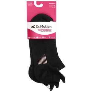 Womens Dr. Motion 2pk. Ankle Socks alternate view