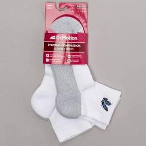 Womens Dr. Motion 2pk. Butterfly Quarter Socks