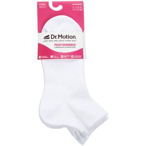 Womens Dr. Motion Quarter Socks