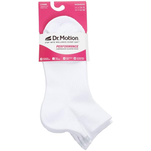 Womens Dr. Motion Quarter Socks alternate view