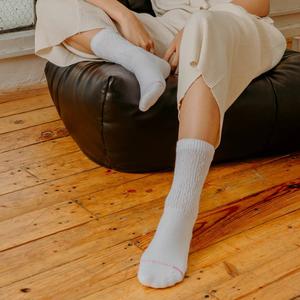 Womens Dr. Motion 2pk. Comfort Top Crew Socks alternate view