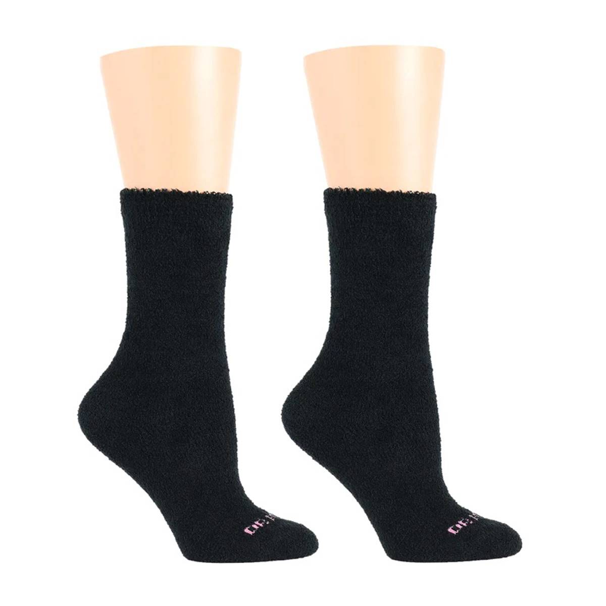 Womens Dr. Motion 2pk. Diabetic Cozy Crew Socks