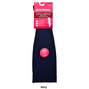 Womens Dr. Motion Nylon Solid Wide Calf Compression Socks alternate view