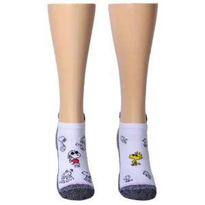 Womens Dr. Motion 2pk. Snoopy Compression Ankle Socks alternate view