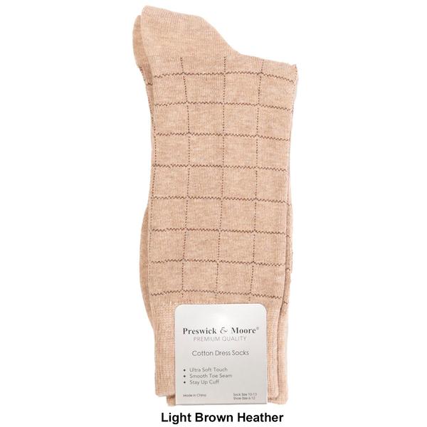 Mens Preswick & Moore(R) Pindot Grid Dress Socks alternate view