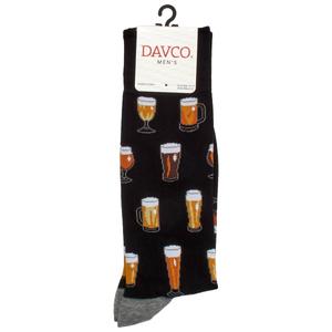Mens Davco(R) Multi Beer Crew Socks