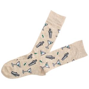 Mens Davco(R) Martini Shakers Crew Socks