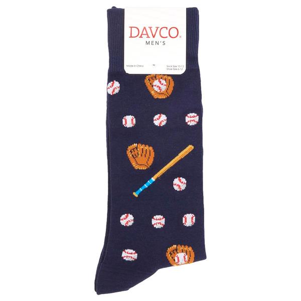 Mens Davco(R) Baseball Crew Socks