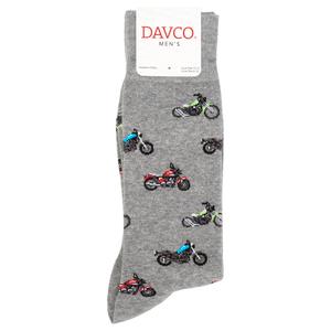 Mens Davco(R) Motorcycles Crew Socks