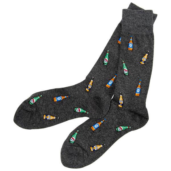 Mens Davco(R) Beer Bottles Crew Socks