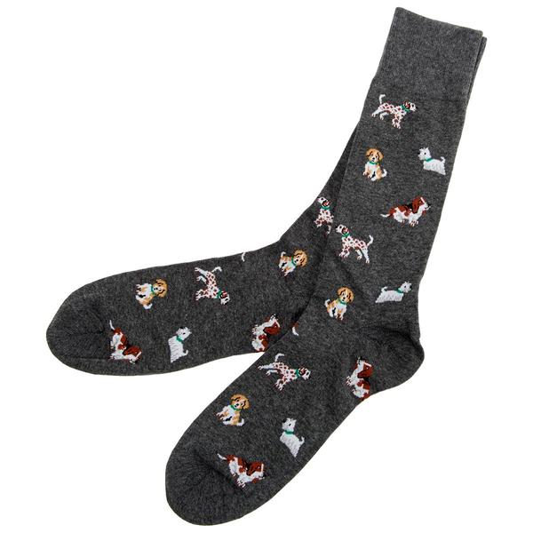 Mens Davco(R) Multiple Dogs Crew Socks