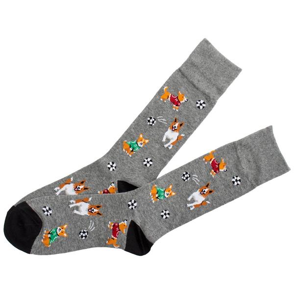 Mens Davco(R) Soccer Dogs Crew Socks